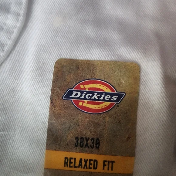 2 Pair Dickies Relaxed Fit White Pants - Picture 3 of 5